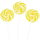 Cheap Yellow Swirl Pops (2 dz) by Fun Express