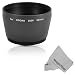 52MM Lens and Filter Adapter Tube for Kodak Easyshare Z650, Z740 & Z710 + MagicFiber Microfiber Cleaning Cloth