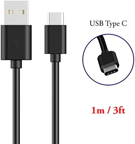AcuteUSA Premium USB Type-C Cables - Black, 1m (3ft) - USB 2.0 Type A Male to USB Type C (USB-C) Sync and Charge Cables for Nexus 5X, Nexus 6P, Pixel C, OnePlus 2 and Lenovo ZUK Z1