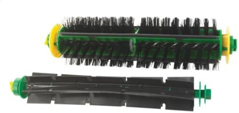 Iautomatic Bristle Brush & Flexible Beater Brush for iRobot Roomba 500 Series Roomba 510, 530, 535, 536, 540, 550, 551, 552, 560, 564, 570, 580, 610 Vacuum Cleaning Robots all Green, Red, Black cleaning head