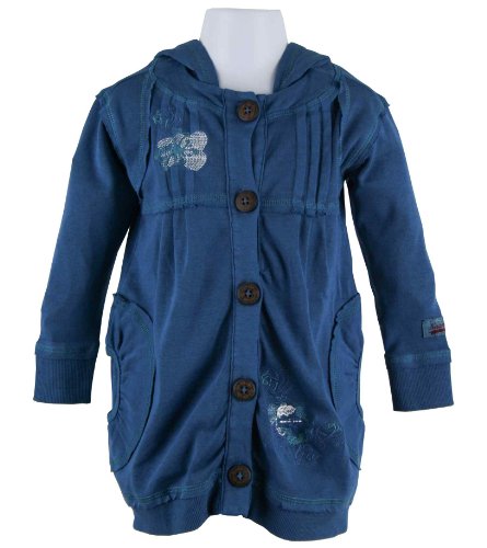 circle pocket long hooded cardigan
