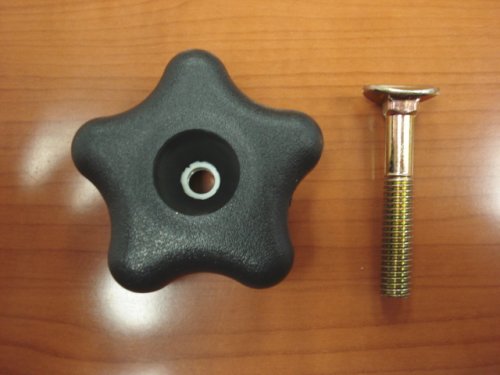 Plastic Knob, Lawnmower Handlebar Replacement with bolt - set of 2 each Plastic Knob, Lawnmower Handlebar Replacement with bolt - set of 2 each