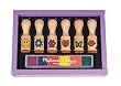 Melissa & Doug Deluxe Wooden Happy Handle Stamp Set