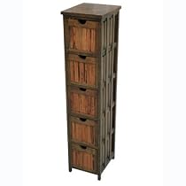Hazelnut 5 Drawer CD Storage Chest-<i>Ground Shipping Only</i>