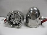 shark SHKSPKSUNFLOWER 100 watt 3.5 inch motorcycle marine speakers chrome / black high quality