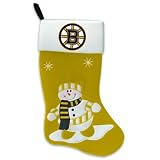 Boston Bruins Snowman Felt Stocking