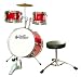 Schoenhut Toy Drum Set- Red/ White