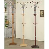 Wildon Home 685 74" Manhattan Coat Rack Finish: Cherry