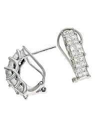 White Gold Diamond Earring