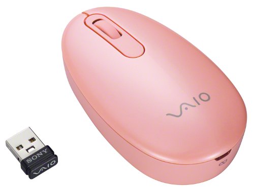 Sony Vaio Mouse VGP-WMS10 P Pink | 2.4GHz Wireless Laser Mouse (Japanese Import)