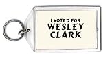 I voted for Wesley Clark Keychain