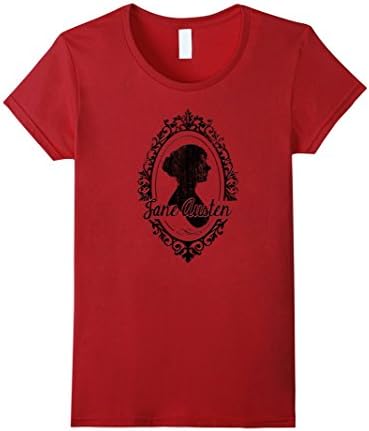 Women's Jane Austen Vintage Style T-Shirt Large Cranberry