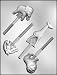 CK Products Giraffe, Monkey, Elephant, and Lion Sucker Chocolate Mold