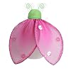 8" Medium Green Pink Glitter Ladybug Decorations - ladybugs hanging nylon nursery bedroom girls room ceiling wall decor, wedding birthday party baby bridal shower decor decoration decorations girls bedroom party shower favor