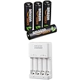 Amazonベーシック 高容量充電式ニッケル水素電池 急速充電器セット　単3形充電池4個パック付