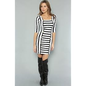 Motel The Helen Dress in Stripe,Dresses for Women
