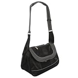 Sherpa SPORT SACK Messenger/Courier Style Small Pet Dog Cat Kitten Ferret Rabbit Carrier. Color-Black Size Small 15"L x 7.25"W x 9.5"H (Pets Up to 6 Pounds) Airline/Subway/Rail Approved
