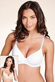 2 Pack Cotton Rich Underwired Full Cup T Shirt Bras