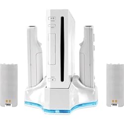 Dual Charge Station & Turbo Cooler For Nintendo Wii