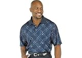 Boca Classics Club Golf Square Tonal Print Polo