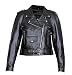 &nbsp;Ladies Basic Motorcycle Lambskin Leather Jacket