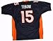 Tim Tebow Jersey Blue Custom - NFL Jerseys