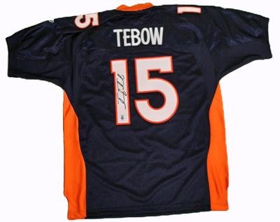 Tim Tebow Jersey Blue Custom - NFL Jerseys