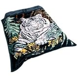 New Wyndham House Tiger Heavy Luxury Blanket 100 Percent Polyester Fits Queen/King Bed