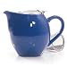 HuesNBrews Infuser 40 Ounce Ocean Blue Teapot, 1 Pack