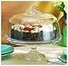 Home Essentials Optic Domed Cake Stand - Vintage Optic Glass Cake Stand with Dome