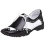 Sesto Meucci Women's Gauri Golf Shoe,White Calf/Black,5 M US