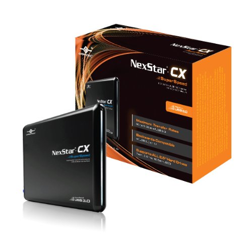 Vantec USA NexStar CX 2.5-Inch SATA to USB 3.0 External Hard Drive Enclosure (NST-200S3-BK)