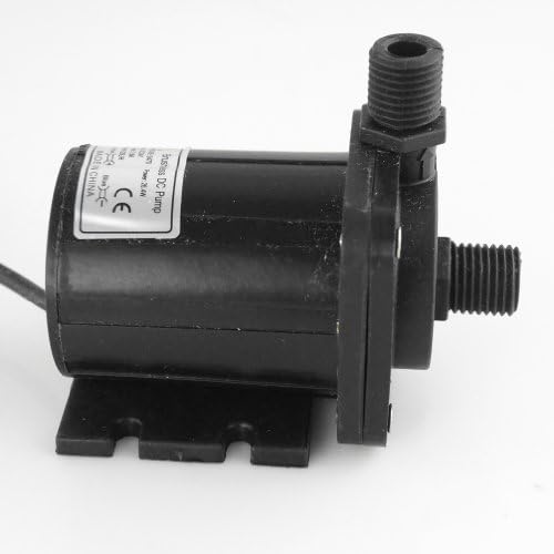 Smarstar DC40E-2470 24V DC Water Oil Pump CPU Cooling Car Motor Brushless Magnetic Drive Centrifugal Submersible Solar Water Circulation Pump Ceramic Shaft 164GPH 23ft for Fountain