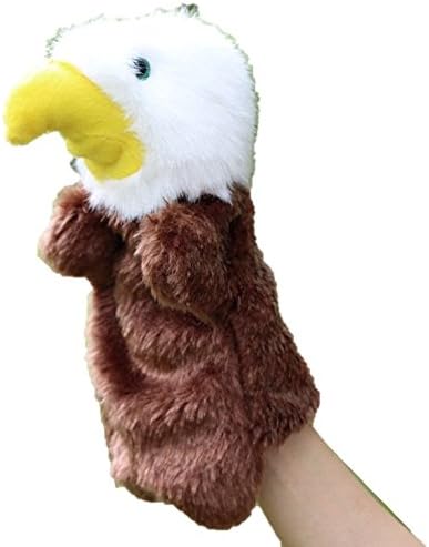 Cute Animal Hand Puppet Toy Dolls Eagle Puppet,bird puppet,brown bird puppet
