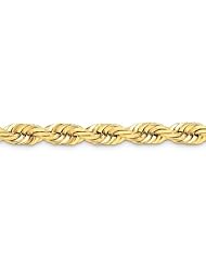 14k 10mm D/C Rope with Barrel Clasp Chain