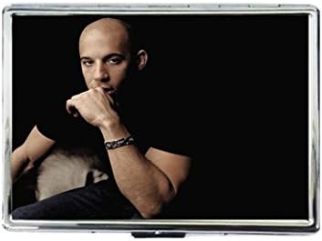 Vin Diesel Opinion Celebrity Actor Image Custom Personalized Silver Big Size Cigarette Case Stainless Steel Business Card Holders