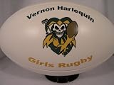 YOUR PHOTO Rugby Ball Regulation Size. Great for game balls, gifts, coaches, players, fans, awards, contests, graduations, seniors, leagues, high school, college, varsity, holidays, parents, trophies, clubs. Print pictures, individuals, teams, logos.