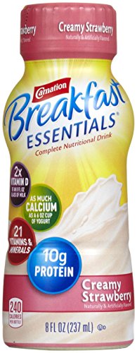 Carnation Breakfast Essentials Complete Nutritional Drink Creamy Strawberry - 6 CT