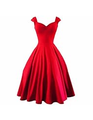 Plaid Print Vintage Bateau Neck  Dress