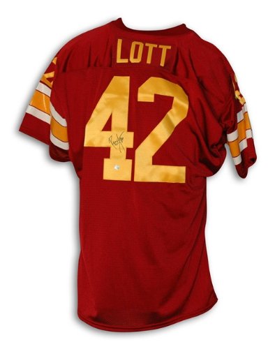 Ronnie Lott Autographed/Hand Signed USC Maroon Throwback Jersey