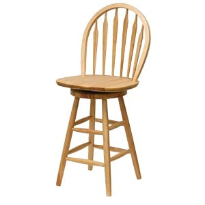 Click here to buy Winsome Wood 24-Inch Windsor Swivel Seat Bar Stool, Natural by Winsome Woods.