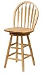 Winsome Wood 24-Inch Windsor Swivel Seat Bar Stool, Natural