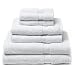 Pike Street 725-Gram 100-Percent Egyptian Cotton 6-Piece Towel Set, White