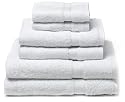 Pike Street 100% Egyptian Cotton 725-Gram 6-Piece Towel Set, White