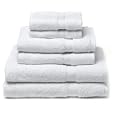 Pike Street 100% Egyptian Cotton 725-Gram 6-Piece Towel Set, White