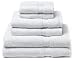 Pike Street 100% Egyptian Cotton 725-Gram 6-Piece Towel Set, White