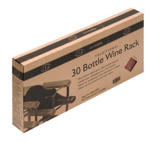 Rta From Samuel Groves 5 x 5 30-Bottle Stained Pine/ Galvanised Steel Kit