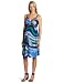 Maternal America Women's Grecian Dress, Blue Waves, Small
