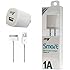 iPhone 4 Charger Fast X5 Mobile 1A Rapid iPhone 4 S USB Home and Travel Wall Charger (Compatible with Apple iPhone 4 4s 3 3Gs, iPad 2, iPad 2 3) + 1 iPhone 30pin cable (iPhone 4 S Charger)