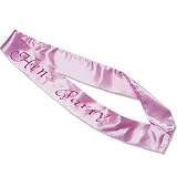 flashing pink hen party sash